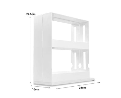 Rack Storage Slide Cabinet Organiser Pantry Kitchen Shelf Spice Jars Can Holder