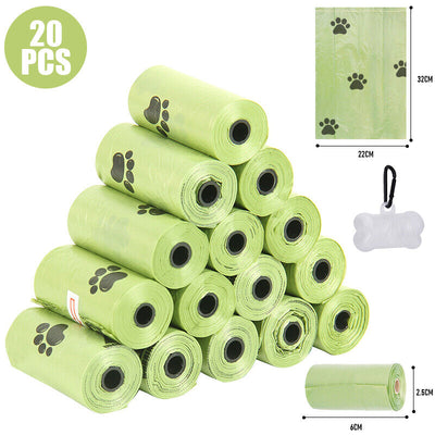 1500PCS Rolls Biodegradable Dog Poo Bag Pet Waste Poop Pick up Garbage Bags