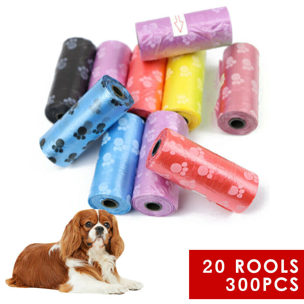 1500PCS Rolls Biodegradable Dog Poo Bag Pet Waste Poop Pick up Garbage Bags