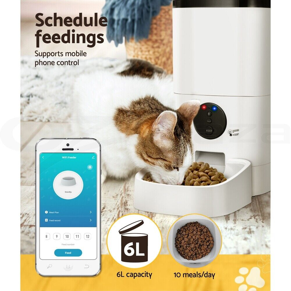 I.Pet Automatic Pet Feeder Dog Cat Feeder Camera Wifi Smart Auto Food Dispenser