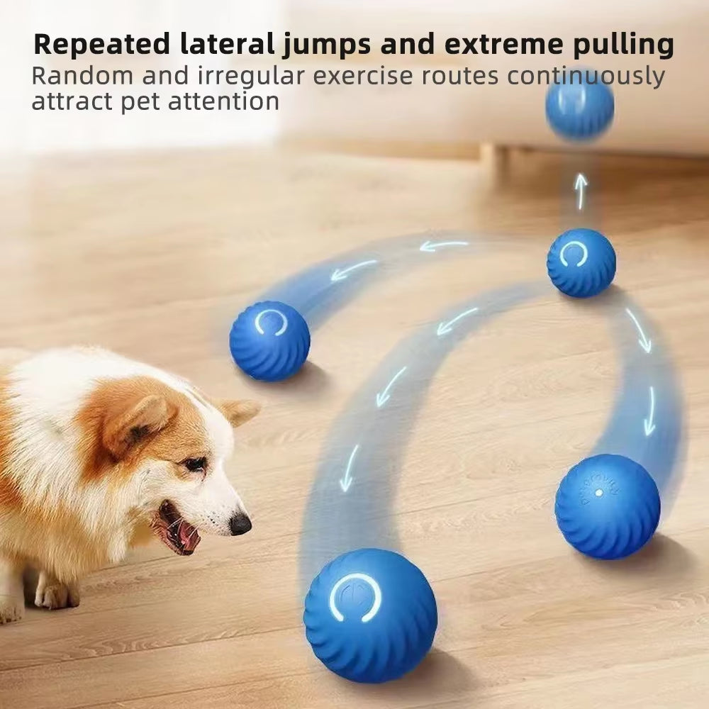 Cat Toys Smart Interactive Cat Bouncing Ball Automatic Rolling Ball Training Self-Moving Electric Toy Dog Pet Accessories